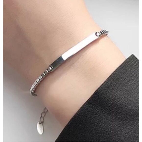 The Basic Bar Bracelet in 925 silver - Picture 1 of 4